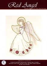 Red Goldwork Angel