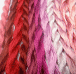Art Silk - 11 Skeins through pinks to reds..