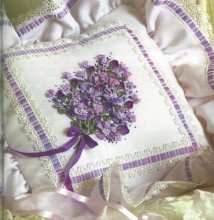 Lace and Lilac Cushion